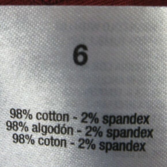 GLORIA VANDERBILT Wide Leg Tummy Control Crop Pants Sz 6 Red Rust Pull On NWT - Picture 7 of 12